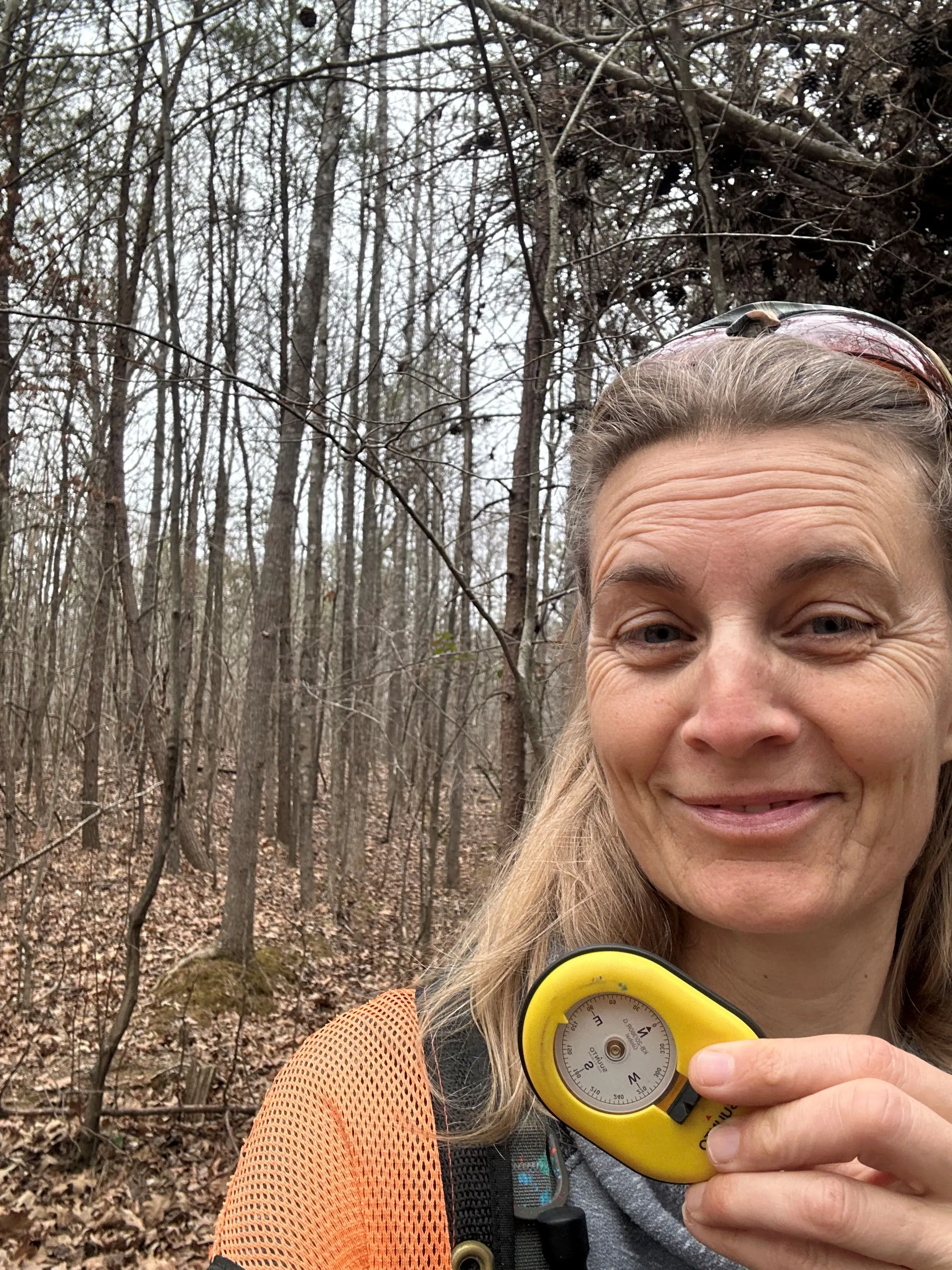 Flagging Timber Harvest Boundary Pic Sent to Friend