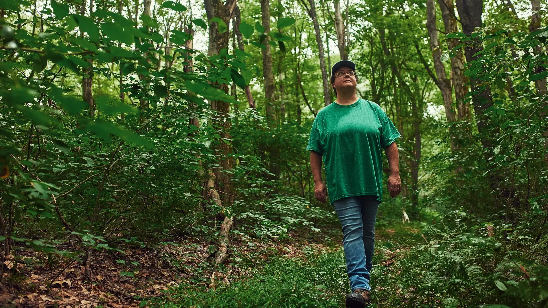 photo -- Monica Shields in forest