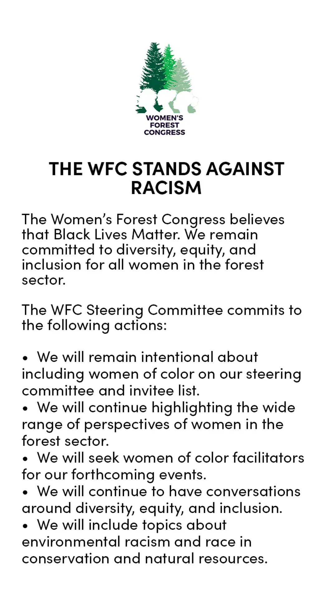 Women's Forest Congress Story-Sidebar