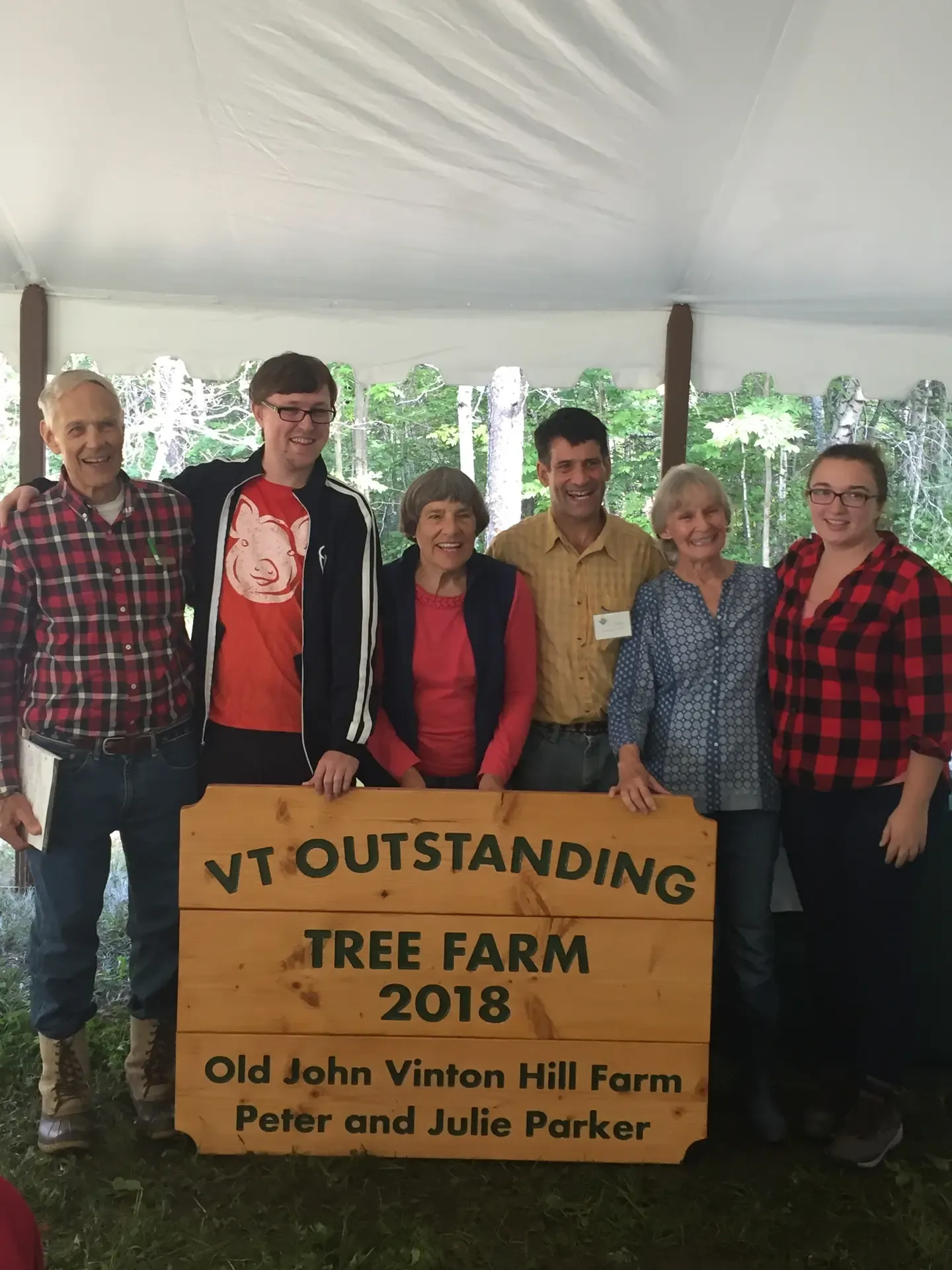Peter and Julie Parker (landowners, VT)-Tree Farm Field Day-2018