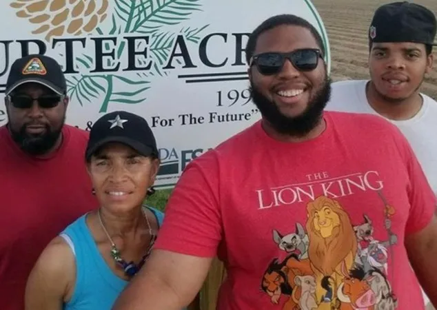 Tyrone Williams (landowner, NC) and family