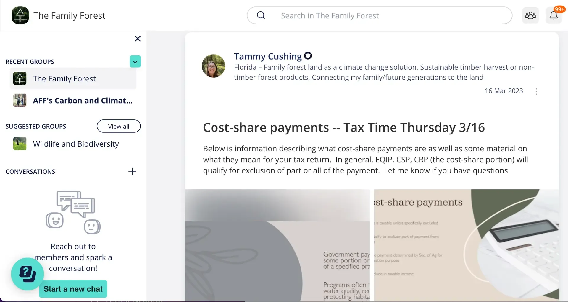 Preview of The Family Forest Virtual Community